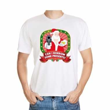 Foute shirt wit can i borrow some presents voor mannen