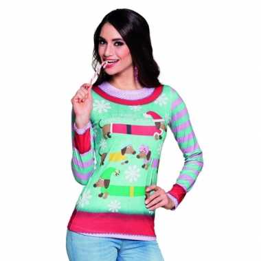 Kerstopdruk damesshirt