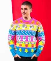 Fel gekleurde kersttrui voor de kerst voor heren